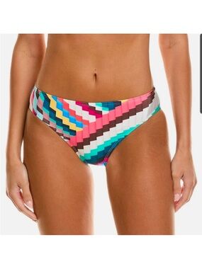 La Blanca Multicolor Print  Bikini Bottom Size 12